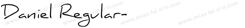 Daniel Regular字体转换